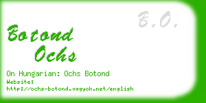 botond ochs business card